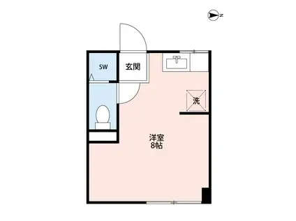 エルフローラ(ワンルーム/2階)の間取り写真