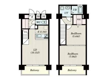 モードワン・鴨田(2LDK/7階)の間取り写真
