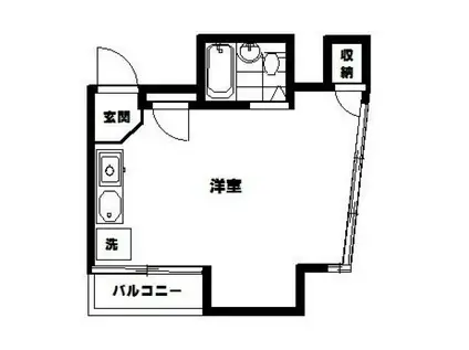プロスペリタ池袋(ワンルーム/3階)の間取り写真