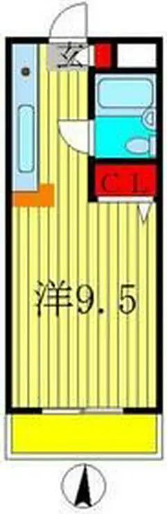 ハイツ松戸II 2階階 間取り