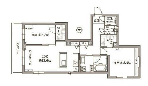 SIGNATURE07(2LDK/2階)の間取り写真