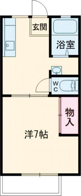 東栄ハイツA(1DK/1階)の間取り写真
