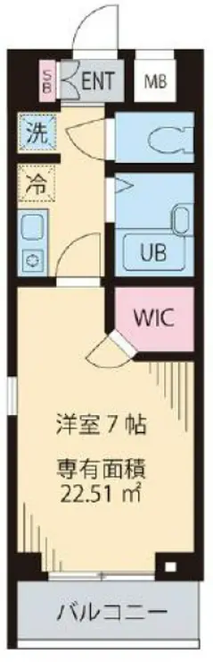 ビイルーム小金井 5階階 間取り