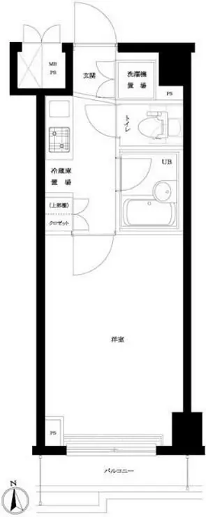 ルーブル大森八番館 2階階 間取り