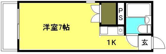 キングスフォーラム(ワンルーム/3階)の間取り写真
