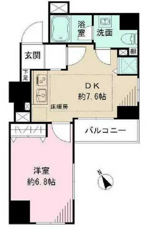 スパッジオ蔵前 10階階 間取り