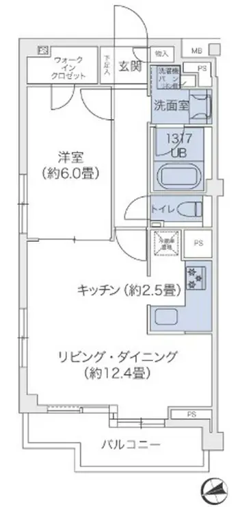 代官山BLESS鉢山 2階階 間取り