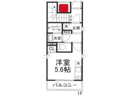 モエ吉野町参番館(ワンルーム/1階)の間取り写真