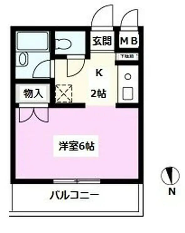 ベルドゥムール草加金明 1階階 間取り
