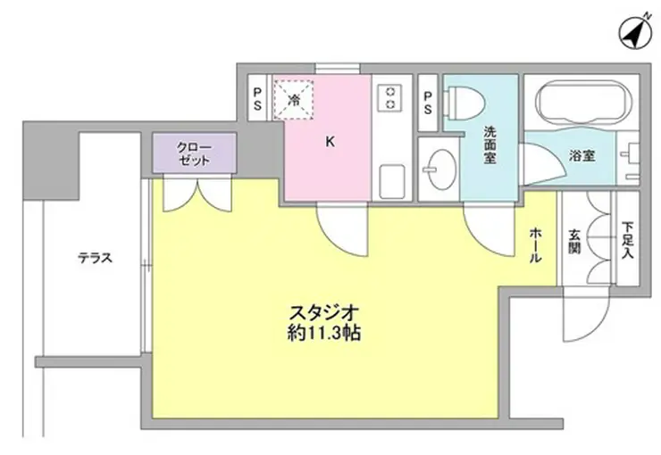 コンフォリア南青山 5階階 間取り