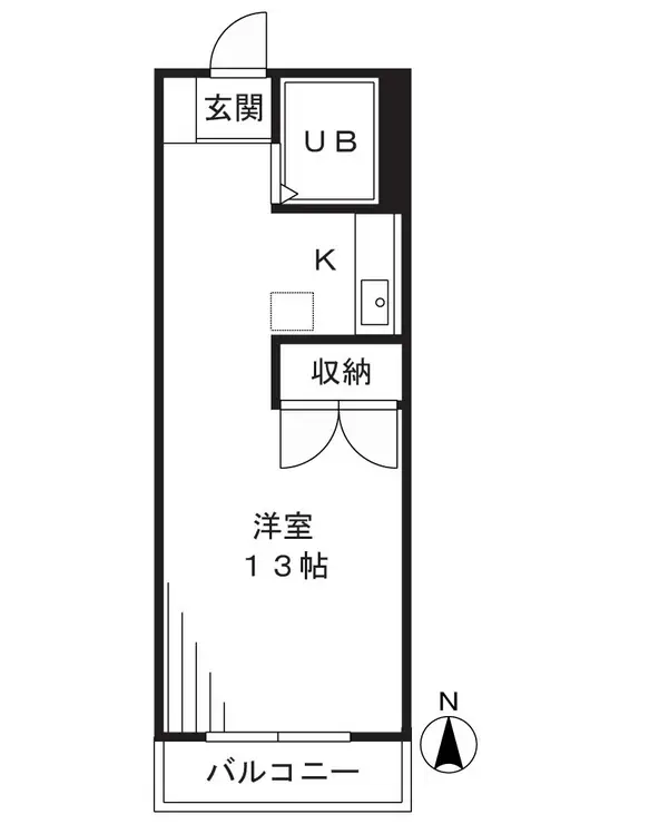 ポーラスターアキモト 2階階 間取り