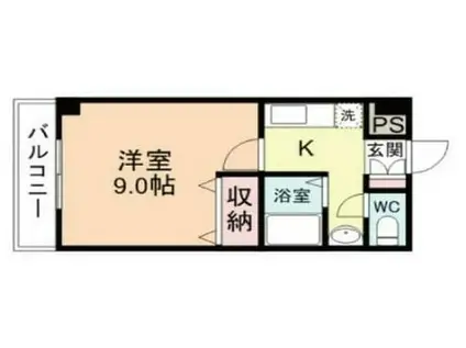 メゾン ヴェレ・マール(1K/1階)の間取り写真