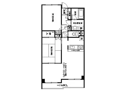 アーバンヒルズ泉中央(2LDK/1階)の間取り写真