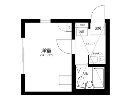 プレシャス東十条(1K/2階)の間取り写真