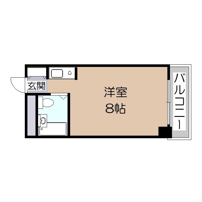 サンシティ王子(ワンルーム/3階)の間取り写真