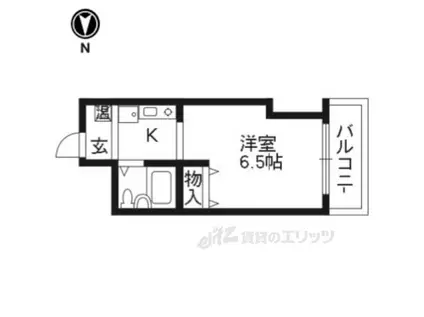 GLOIRE烏丸五条(1K/3階)の間取り写真
