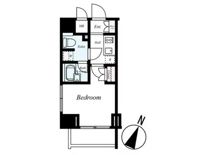セジョリ横浜みなとみらいII(1K/5階)の間取り写真