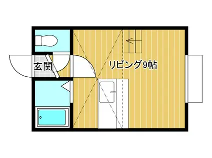 AMS月寒公園(1K/2階)の間取り写真