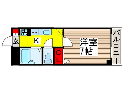 プライムアーバン行徳III(1K/3階)の間取り写真