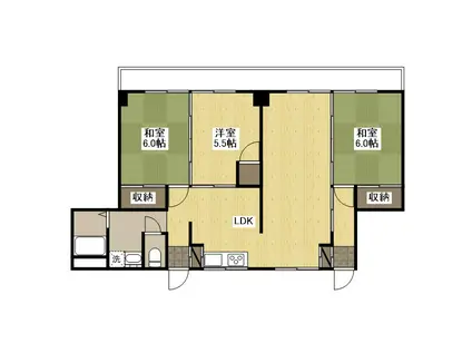 メゾンドシルフィ(3LDK/2階)の間取り写真