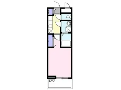 アザリアガーデン代沢(1K/1階)の間取り写真