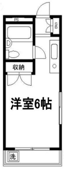 アイコート東長崎(ワンルーム/3階)の間取り写真