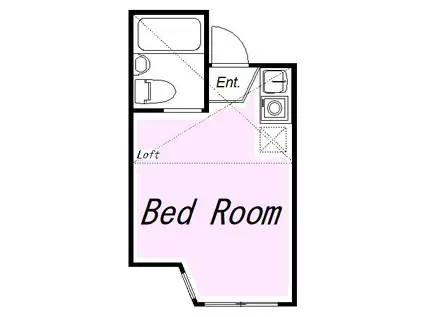 ユナイトKOKANエルリンガー(ワンルーム/2階)の間取り写真