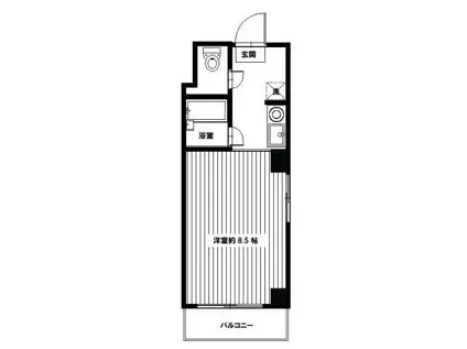 グローリア初穂池袋(ワンルーム/10階)の間取り写真