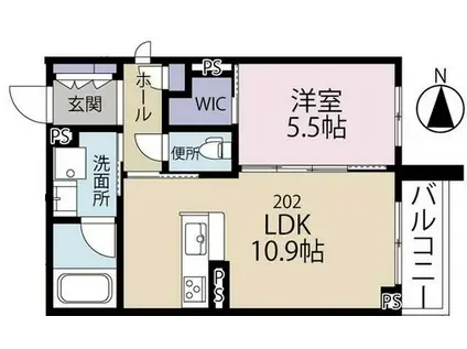 GLORIA南町田(1LDK/2階)の間取り写真