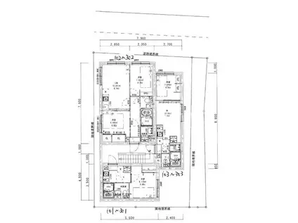 ユーロハイツ城西B棟(4LDK/2階)の間取り写真