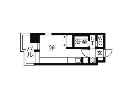 LA VITA410(1K/4階)の間取り写真