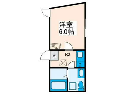 AVENIR EST(1K/4階)の間取り写真