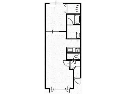 パレット(1LDK/1階)の間取り写真