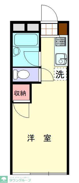 ベルメゾン(ワンルーム/3階)の間取り写真