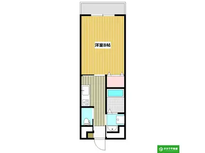 NEXTAGE(1K/3階)の間取り写真