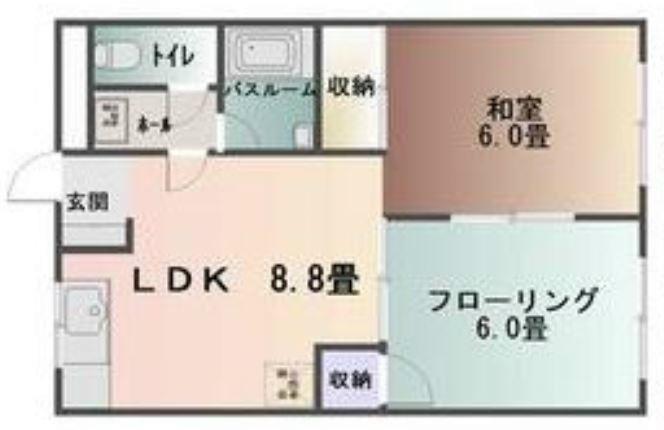 MTハイツ(2LDK/2階)の間取り写真