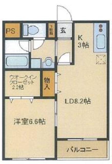 エクセレンテ(1LDK/3階)の間取り写真