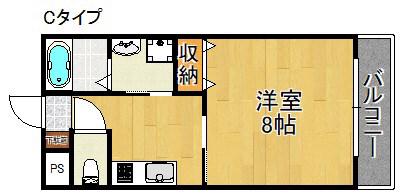 TABIYADO SENNAN(1K/2階)の間取り写真