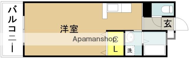 エグゼス(ワンルーム/4階)の間取り写真