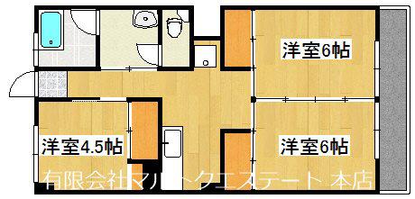 和田ビル(3K/5階)の間取り写真