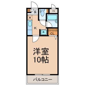 パセオ・ないわ(1K/1階)の間取り写真