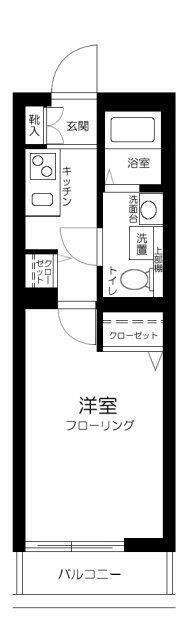 リキュー王子神谷(1K/2階)の間取り写真