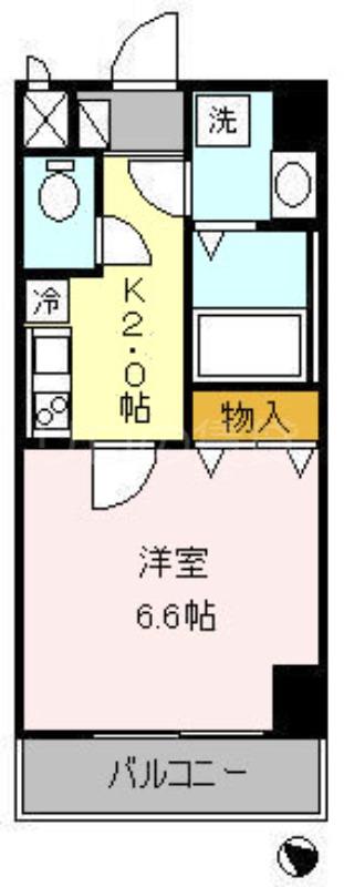 メゾンマリモ(1K/2階)の間取り写真