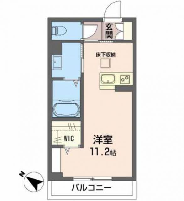 SHAMAISON T.SII(ワンルーム/1階)の間取り写真