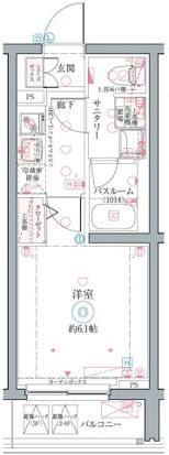 クレヴィスタ井荻(1K/2階)の間取り写真