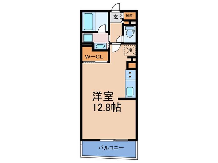 パークアクシス梅田(ワンルーム/7階)の間取り写真