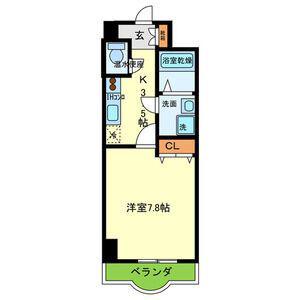 ルミエール八尾駅前(1K/4階)の間取り写真