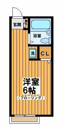 アーバンハイツ-上高井戸1丁目-(ワンルーム/2階)の間取り写真