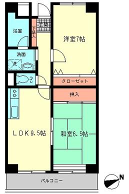 メゾン・ヴァンヴェール(2LDK/8階)の間取り写真