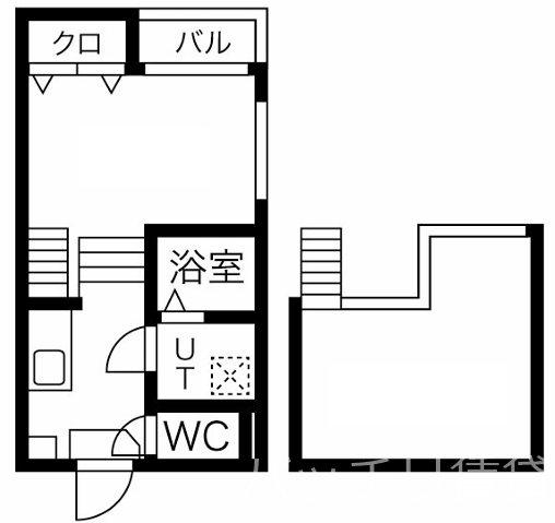 REGALO(1K/1階)の間取り写真